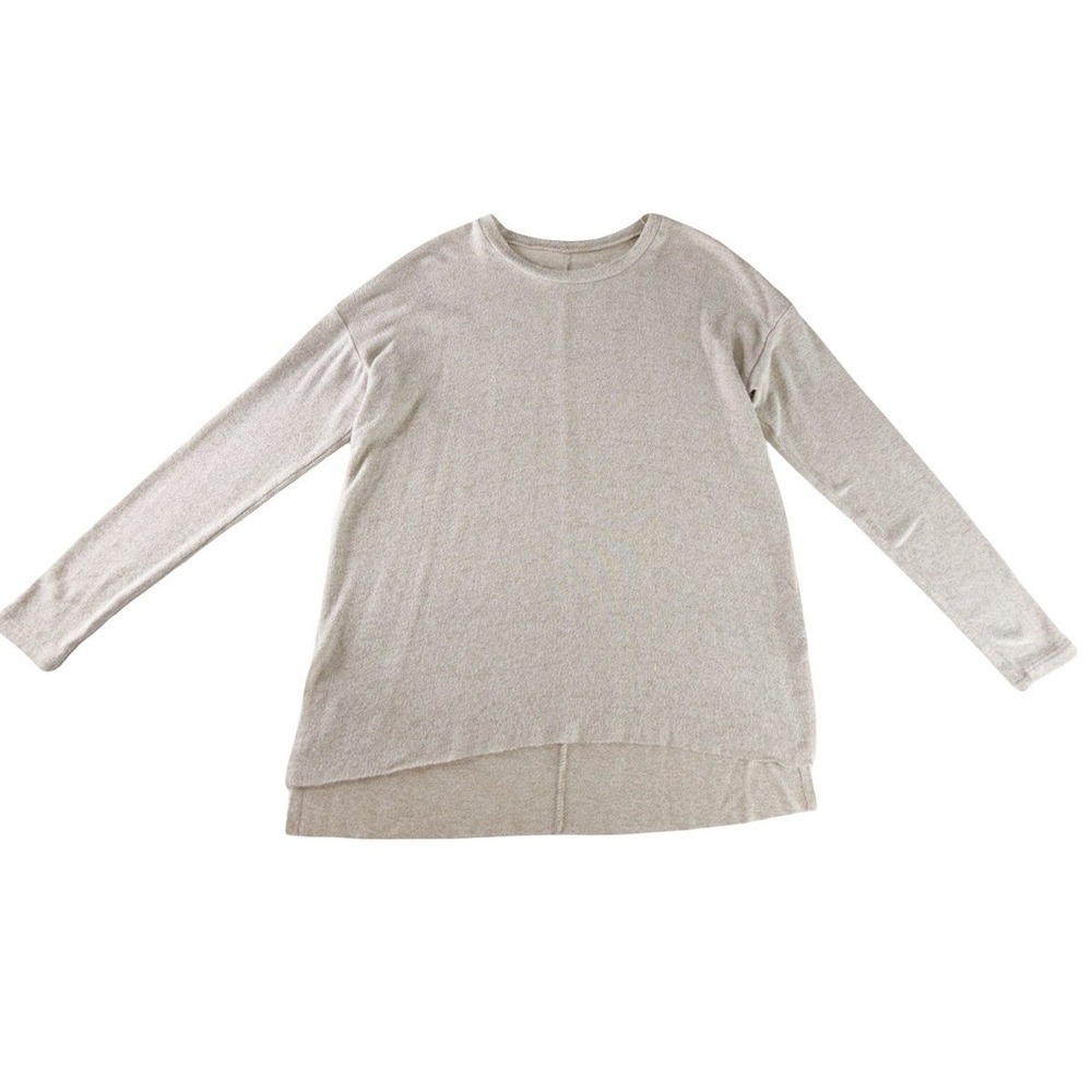 American Eagle Soft & Sexy Plush Long Sleeve Relaxed Fit Tunic Top Beige Size S